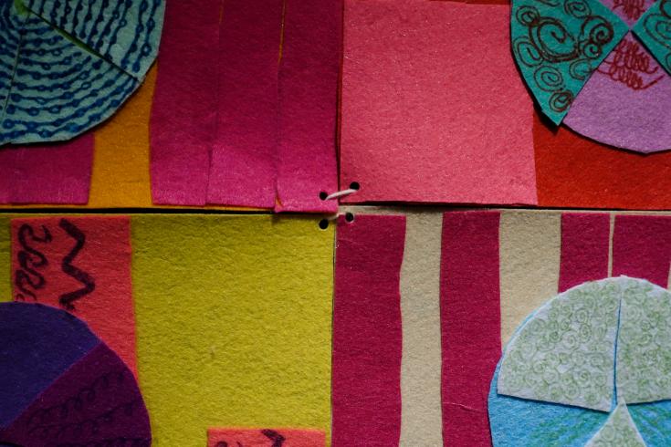 felt fraction quilt