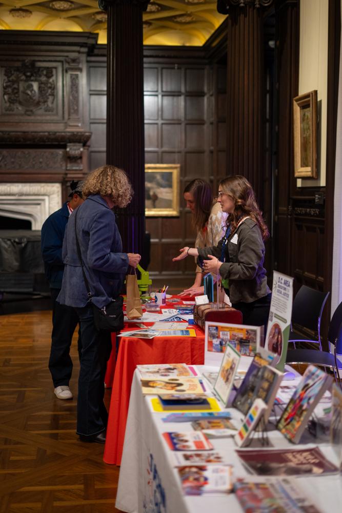 Partner booths in the Music Room during Evening for Educators